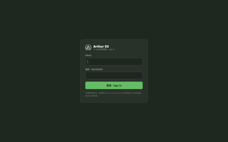 只放登录页——里面是实时业务数据